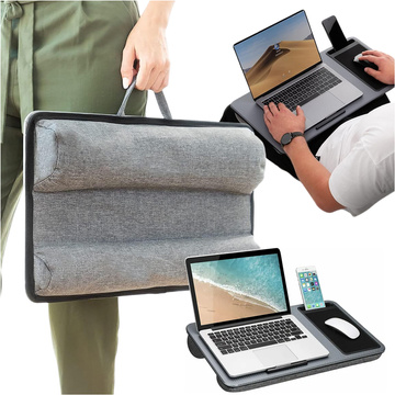 Laptop-Tischständer, Telefonhalter, Mauspad für Bett, tragbarer Alogy-Schreibtisch mit Kissen