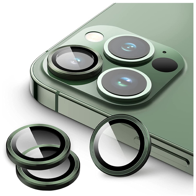 3mk Lens Protection Pro Ochranné sklo na objektiv telefonu pro Apple iPhone 13 Pro / 13 Pro Max Alphine Green