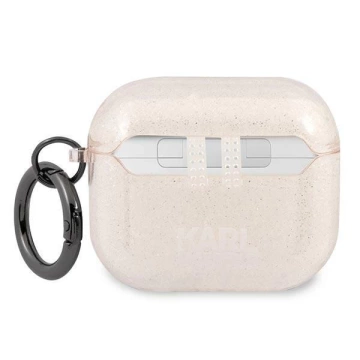 Карл Лагерфельд KLA3UKHGD AirPods 3 обкладинка злотий/золото Glitter Karl`s Head