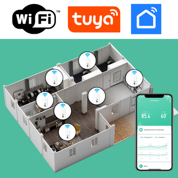 Inteligentný WiFi senzor Alogy teplomer a vlhkosť Tuya Smart Life Monitor biely