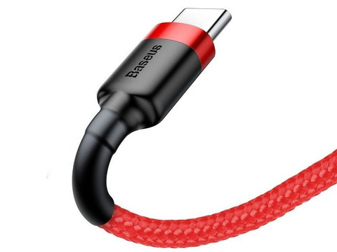 Kábel Baseus USB-C Typ C 2A 3m Červeno-čierny