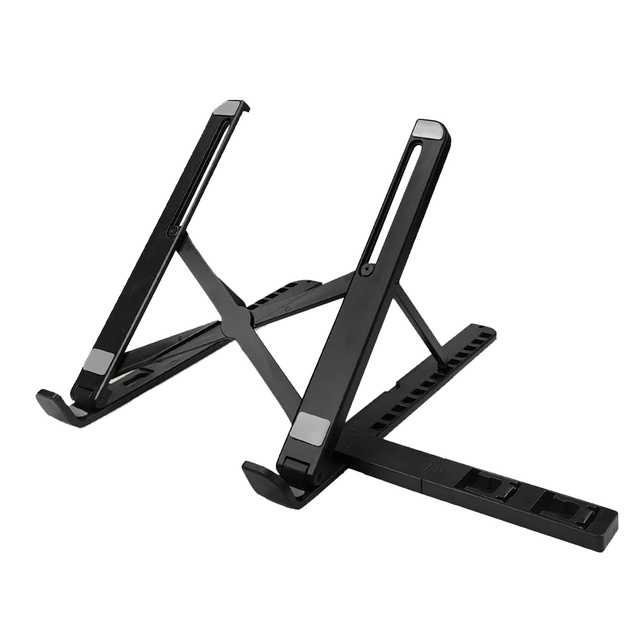 Alogy portable laptop table desk stand phone stand adjustable Black
