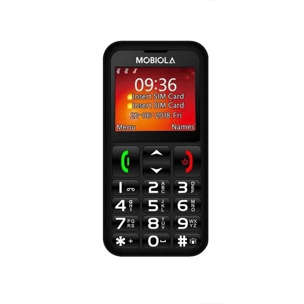 GSM telefon Mobiola MB700 2G DualSIM pro seniory černý