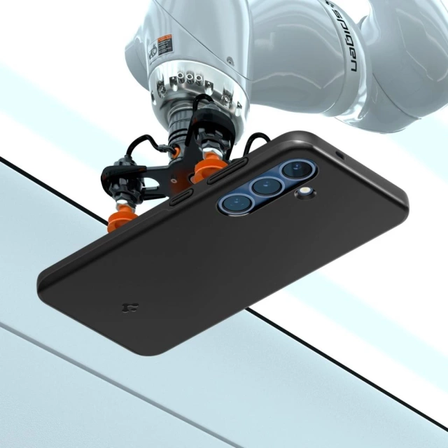 Samsung Galaxy S25 Schwarze Spigen Thin Fit Mag MagSafe Hülle