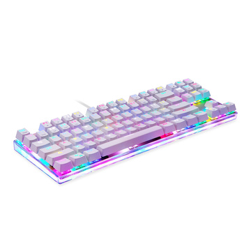 Mechanische Gaming-Tastatur Motospeed K87S RGB (weiß)