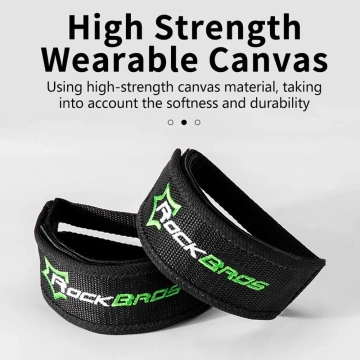 Rockbros GZT1001 bicycle pedal straps - black