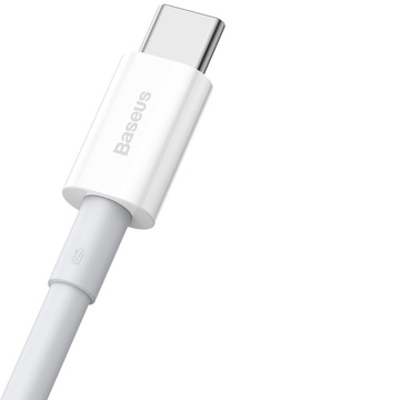 1m Baseus Superior kabel USB to USB-C Typ C 66W Bílý kabel