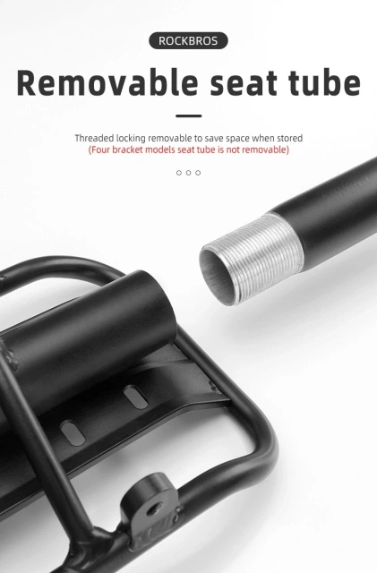 Багажник для велосипеда Rockbros 33210004001 з полицею - чорний