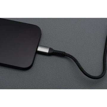 Kabel USB-A zu Lightning 12W 3m Nylon Forcell Aluminium iPhone iPad