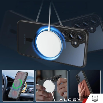 Hülle für Apple iPhone 16 Pro Max Alogy Anti-Shock Hybrid Case für MagSafe Transparent