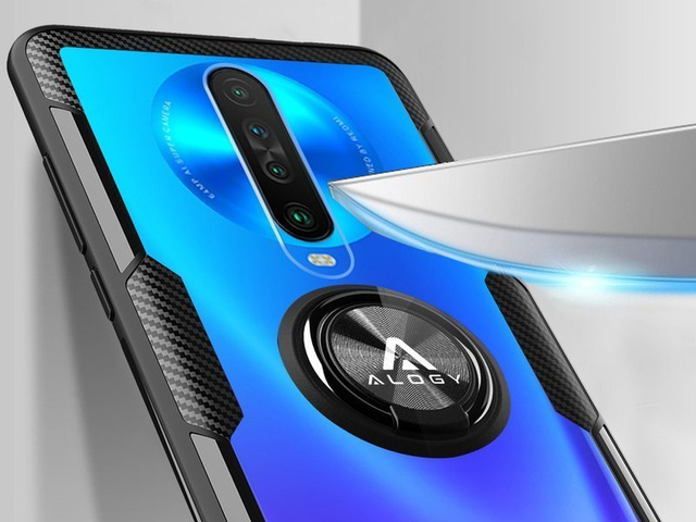 Alogy Ring Holder Clear Armor Case для Xiaomi Redmi K30 / Poco X2 Black Alogy Glass