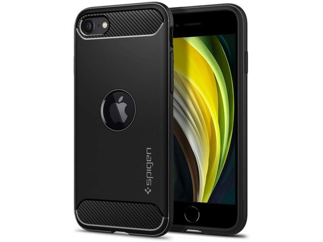 Etui Spigen Rugged Armor pre Apple iPhone SE 2022 / 2020 Matte Black