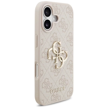 Etui Guess Hardcase 4G Big Metal Logo do iPhone 17, różowe