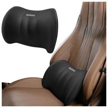 Alogy Car Pillow Back Lumbar Support Memory Foam Black