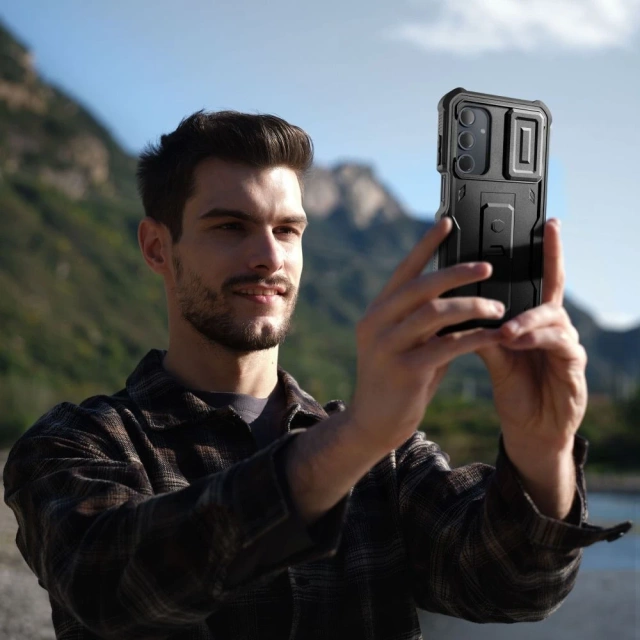 Etui do Samsung Galaxy A16 4G/5G Tech-Protect Kevlar Cam+ Czarny