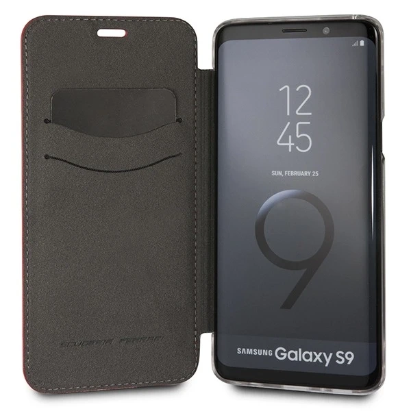 Pevný obal Ferrari pro Samsung Galaxy S9 červený/červený Urban
