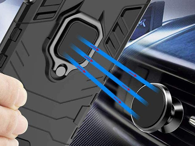 Puzdro Alogy Stand Ring Armor pre Samsung Galaxy M51 čierne