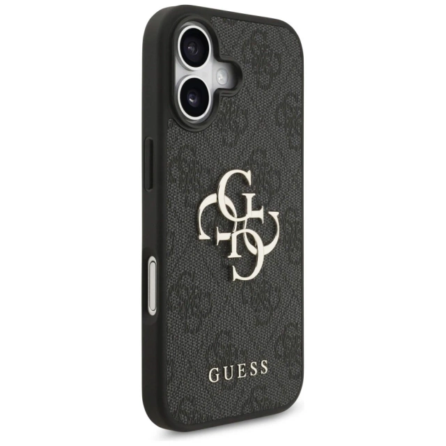 Etui Guess Hardcase 4G Big Metal Logo do iPhone 17, czarne