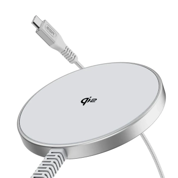 Esr Halolock Qi2 Mini magnetická Magsafe bezdrátová nabíječka 15W stříbrná indukční nabíječka