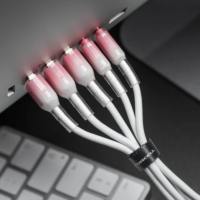 Kabel USB-A – USB-C 66W Forcell F-Energy Gradient 1 m C352 biały