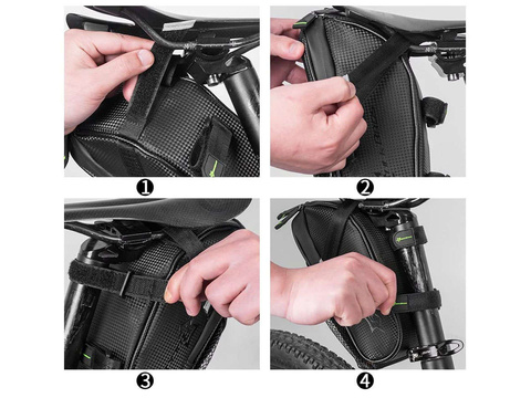 RockBros C7-1 saddle bag for water bottle/tools Black