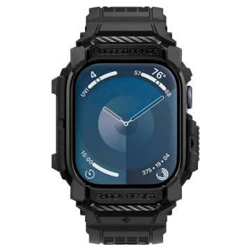 CASE WITH STRAP FOR APPLE WATCH 10 (46MM) MATTE BLACK SPIGEN RUGGED ARMOR PRO