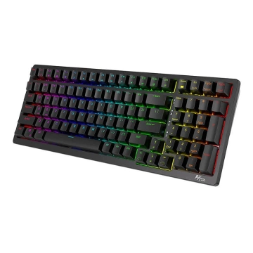 Royal Kludge RK98 RGB mechanická klávesnice, červený spínač (černý)
