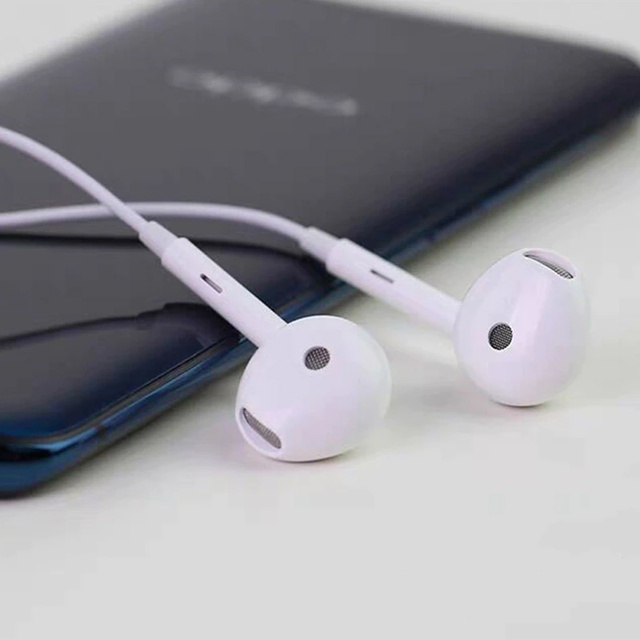 Original OPPO MH156 Stereo-Ohrhörer Klinke 3,5 mm Weiß Bulk