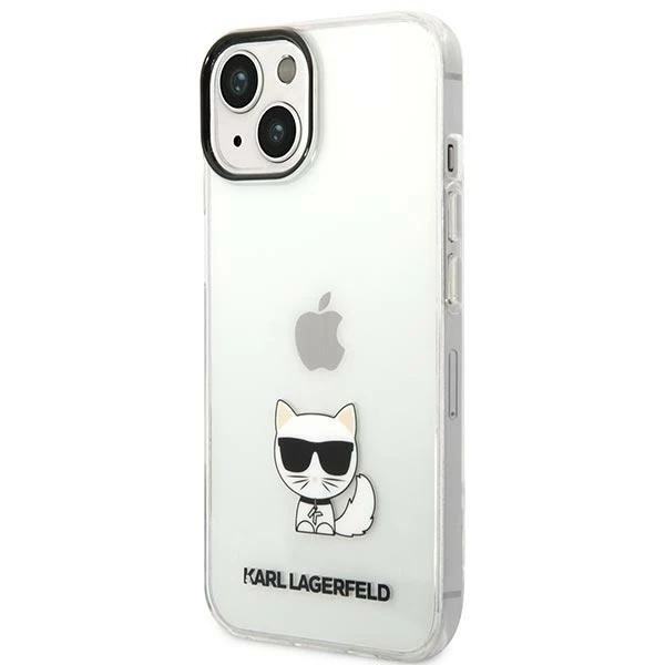 Protective phone case Karl Lagerfeld KLHCP14MCTTR for Apple iPhone 14 Plus 6.7" hardcase transparent/transparent Choupette Body