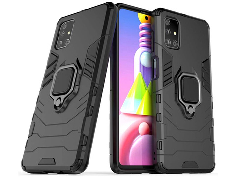 Pouzdro Alogy Stand Ring Armor pro Samsung Galaxy M51 černé
