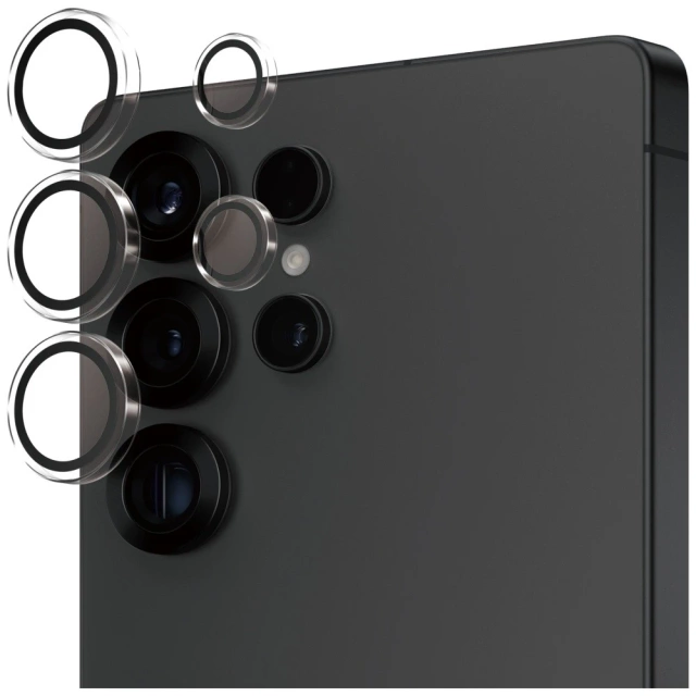 Tvrzené sklo pro Samsung Galaxy S25 Ultra PanzerGlass Hoops Ochranný kryt objektivu fotoaparátu