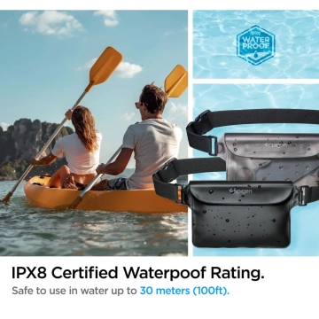 SPIGEN A620 UNIVERZÁLNÍ VODOTĚSNÁ PÁSOVÁ TAŠKA 2 BALENÍ ČERNÁ