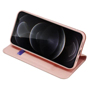 Dux Ducis Skin Pro puzdrový flipový kryt pre iPhone 13 Pro Max ružový