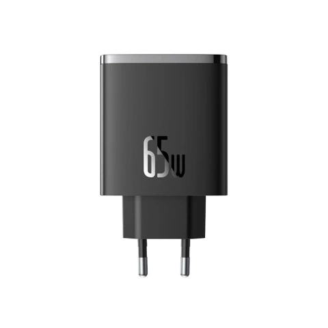 Зарядний пристрій Baseus Cube Pro 65W GaN 2x USB-C USB-A - чорний