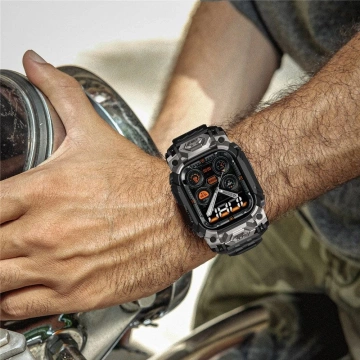 Pouzdro pro Apple Watch Ultra 1/2 (49mm) černé SUPCASE Unicorn Beetle Ore s řemínkem