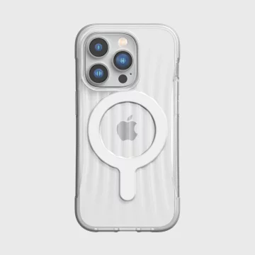 Raptic Clutch Built Case iPhone 14 Pro se zadním krytem MagSafe čirý