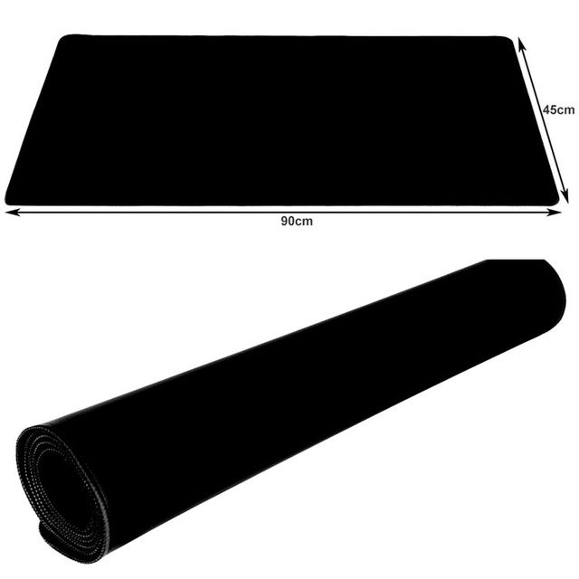 Килимок для миші, клавіатури, захисний килимок на стіл, великий XXL 90x45см Чорний