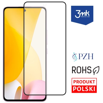 3MK HG Max Lite до Xiaomi 12/12X Чорний/чорний