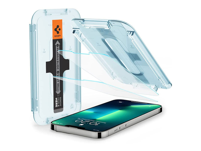 2x Tempered Glass Spigen Glas.tR EZ Fit for Apple iPhone 13/ 13 Pro/ 14