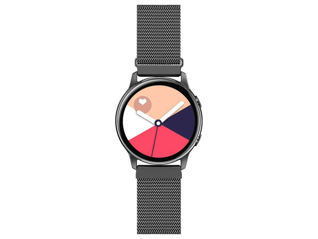 Milánsky náramok Alogy remienok z nerezovej ocele pre 22mm smartwatch Black