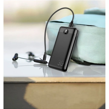 Powerbanka Externá batéria VEGER L30 - 30 000mAh LCD Quick Charge PD 20W čierna (W3008PD)