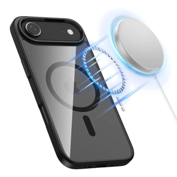 Etui do iPhone 17 Air Tech-Protect MagMat MagSafe Przezroczysto-Czarne