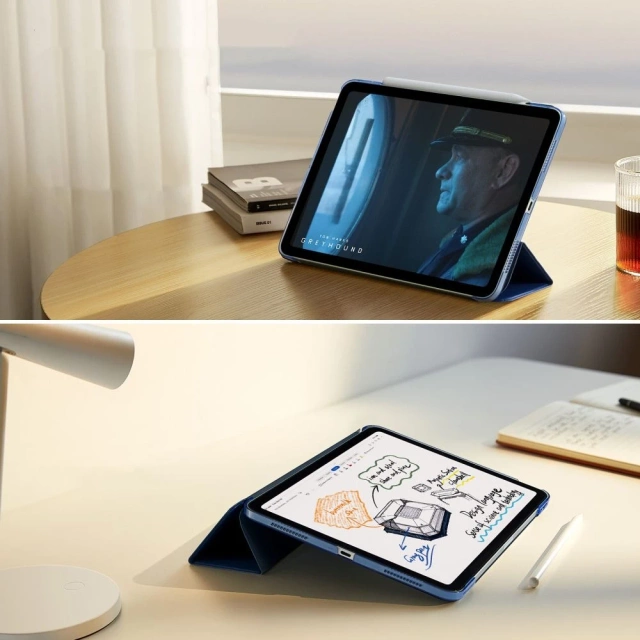 Etui ESR Ascend Trifold do Apple iPad Air 10.9 4. 5. 2020-2022 / 11. 6. 2024 tmavomodrá