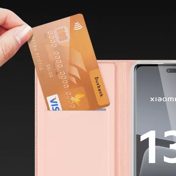 Чохол Dux Ducis Skin Pro для Xiaomi 13 Lite Flip Card Wallet Stand Pink