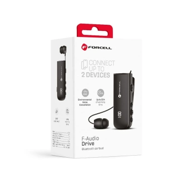 Bezdrôtové Bluetooth 5.3 slúchadlá Forcell F-Audio Drive EarBud čierne
