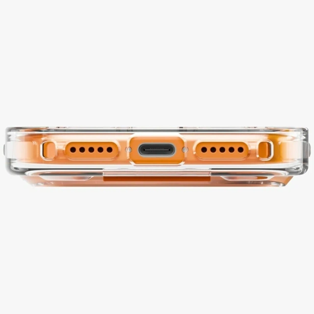 Etui UNIQ Heldro Air do iPhone 17 Pro MagClick Charging Pomarańczowy