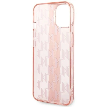 Protective phone case Karl Lagerfeld KLHCP14MHKLSPCP for Apple iPhone 14 Plus 6.7" hardcase pink/pink Mono Vertical Stripe