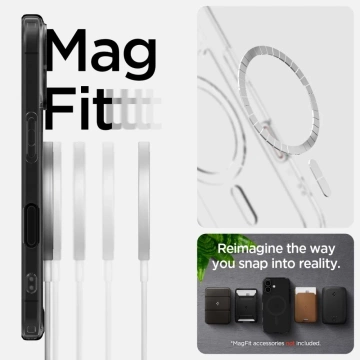 iPhone 16 Hülle Spigen Ultra Hybrid „T“ Mag MagSafe Schwarz
