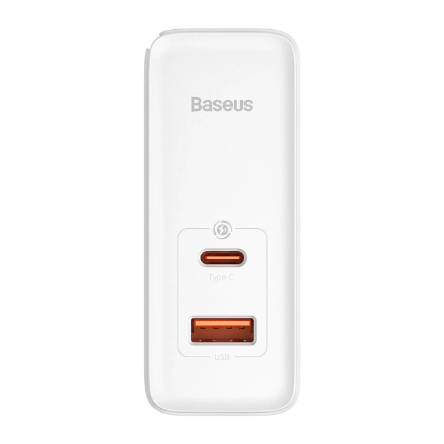 Baseus GaN5 Pro rychlá univerzální nabíječka GaN USB typu C / USB 100W PD3.0, QC4.0, AFC bílá (CCGP090202)