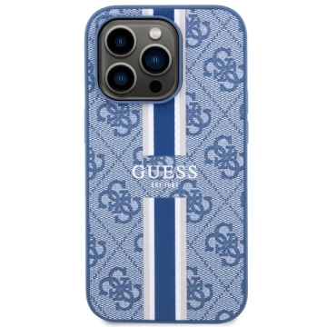 Etui Guess GUHMP14LP4RPSB na iPhone 14 Pro 6,1" pevný obal 4G Printed Stripes MagSafe